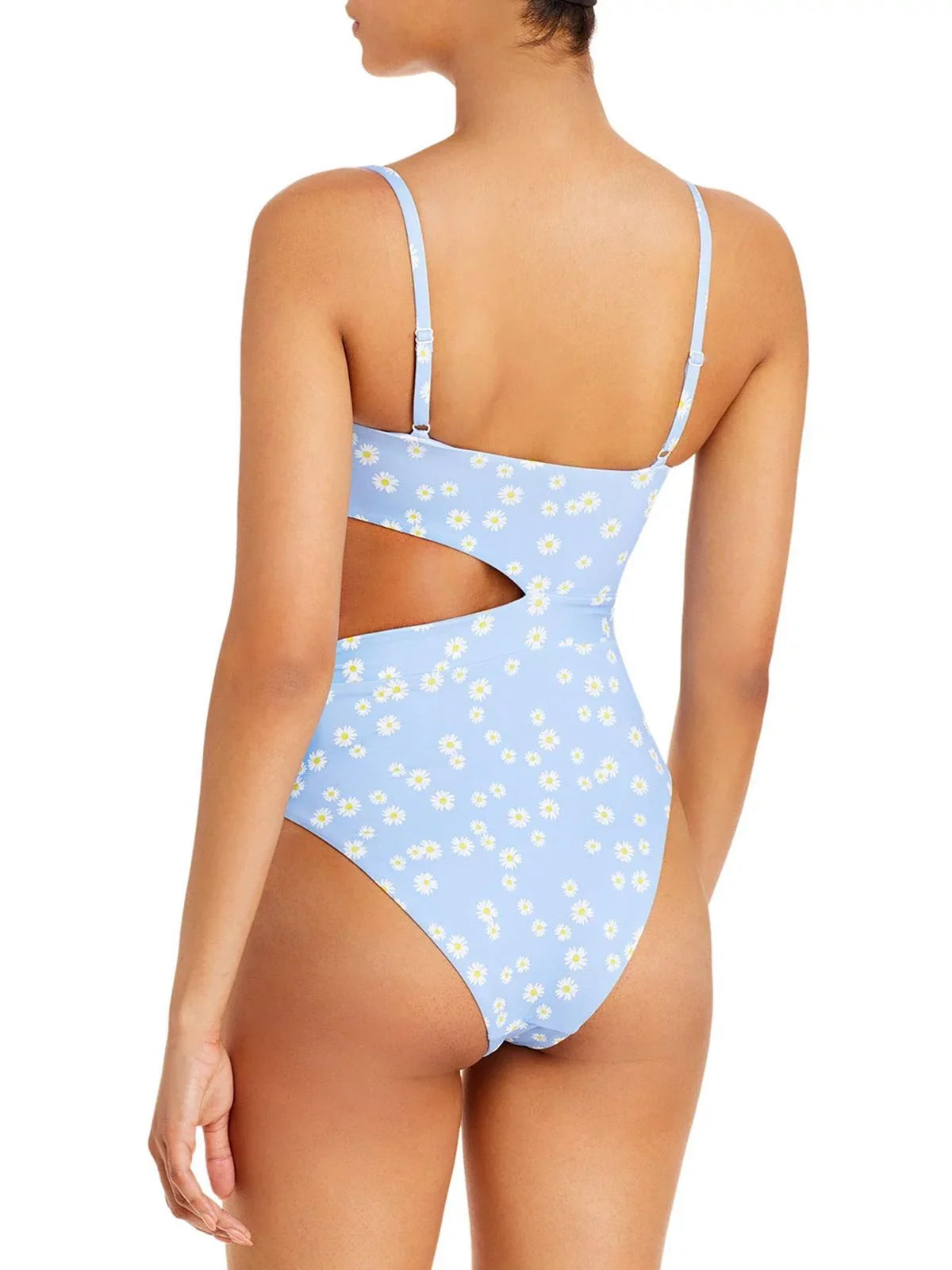 Aqua Swim Womens   Cutout Side Tie One-Piece Swimsuit