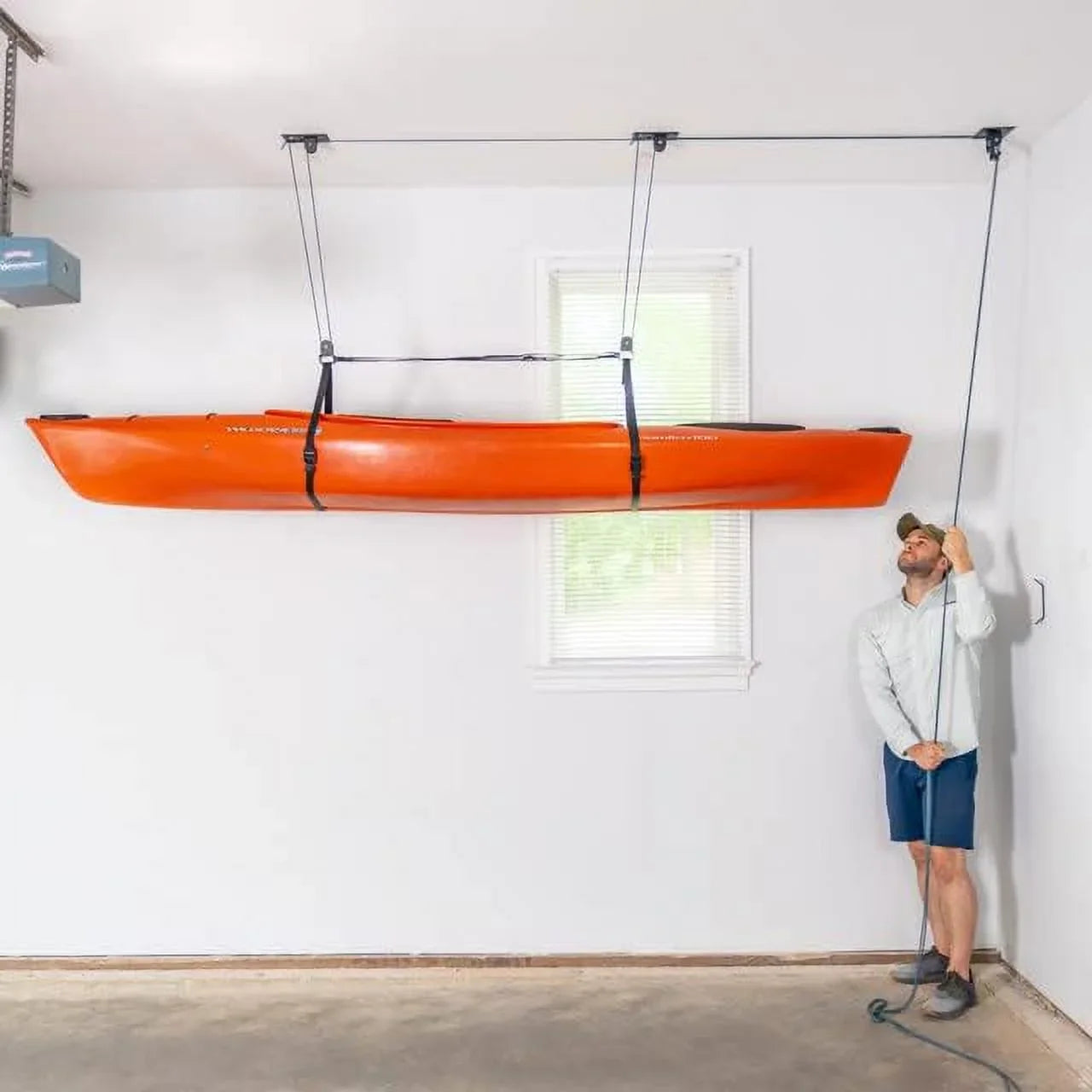 Elite Kayak Pulley System, 150 lbs Ceiling Hoist, Kayaks, Canoes, and Paddleboards