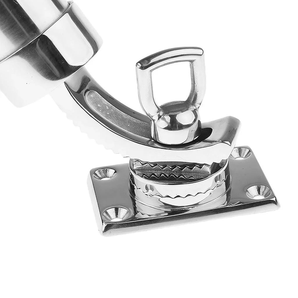 Fishing Rod Pole Holder, Deck Mounted, 360 Degree Roatable, Angle Adjustable, Marine Grade 316 Stainless Boat Yacht Marine Hardware