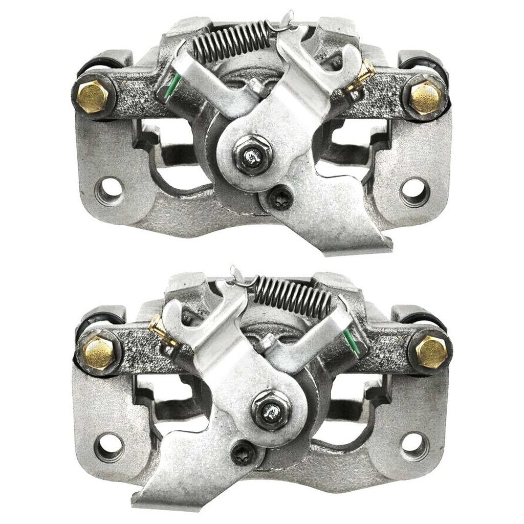 AutoShack Rear New Brake Calipers Assembly with Bracket Set of 2 Driver and Passenger Side Replacement for Ram C/V 2008-2012 Dodge Grand Caravan 2008-2012 Chrysler Town & Country 2009-2012  Routan