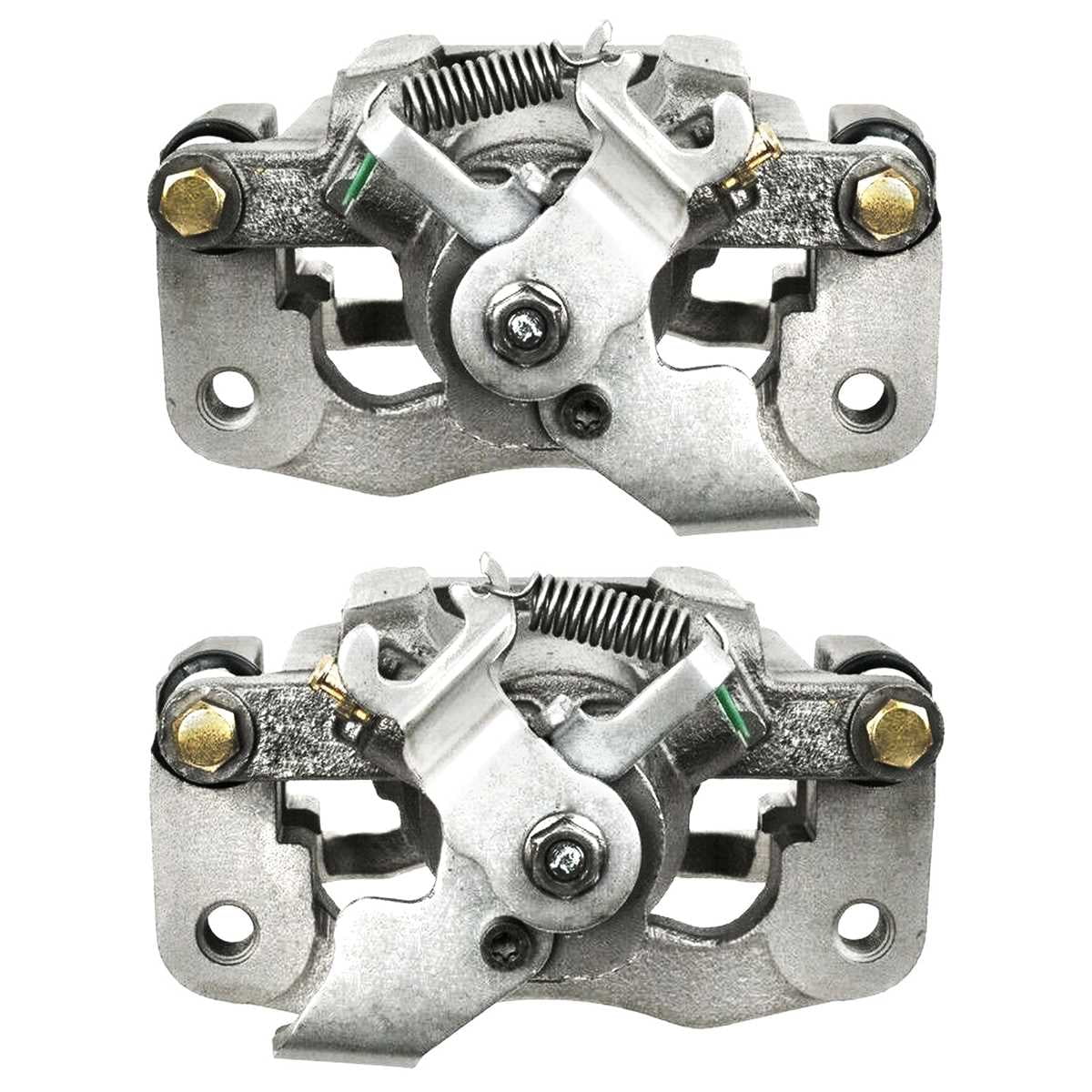 AutoShack Rear New Brake Calipers Assembly with Bracket Set of 2 Driver and Passenger Side Replacement for Ram C/V 2008-2012 Dodge Grand Caravan 2008-2012 Chrysler Town & Country 2009-2012  Routan
