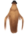 Adult Unisex Cousin Itt Addams Family Dapper Creature Monster Halloween Costume, Synthetic Fiber, Brown