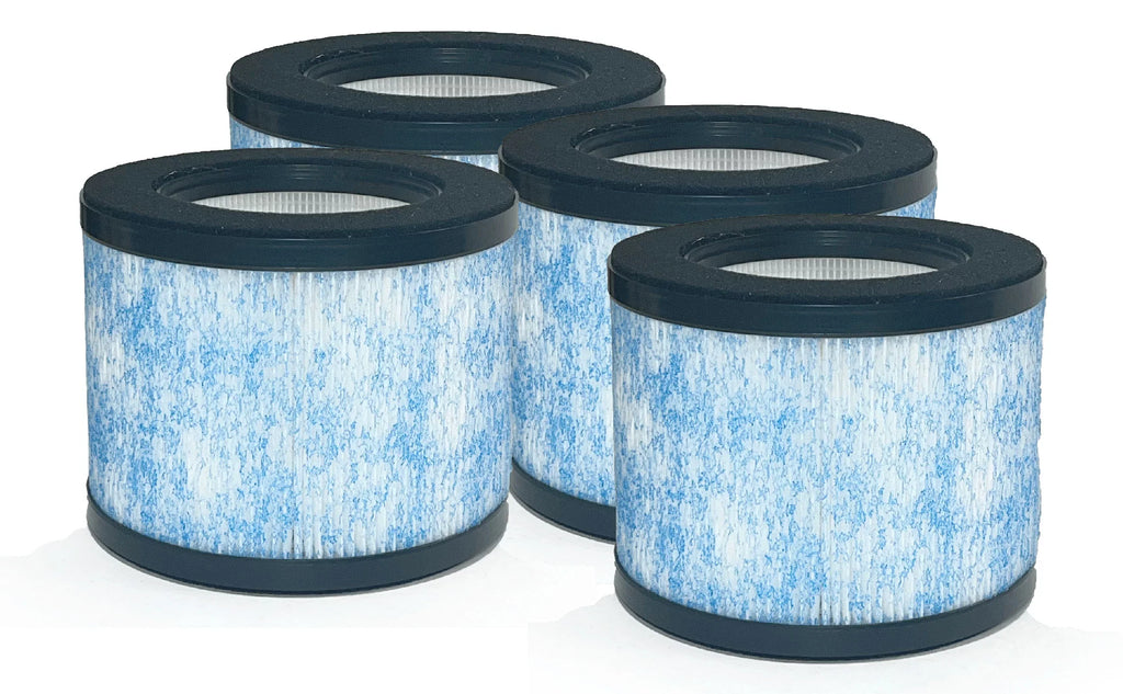 Nispira True  Filter Replacement Compatible with Ibuki Air Purifier C102 -01CW, -18, Okaysou AirMic4S. 4 Packs