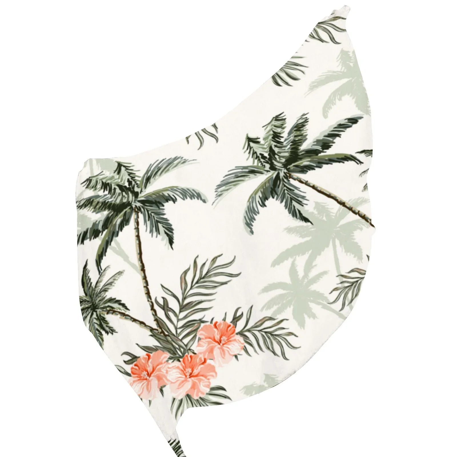 Palm Trees Silk Long Scarf for Women Large Oblong Sunscreen Shawls Wraps Neck Headscarf Hair Wraps Gift Packed