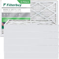 Filterbuy 8x20x4  8 Pleated   Furnace Air Filters (6-Pack)