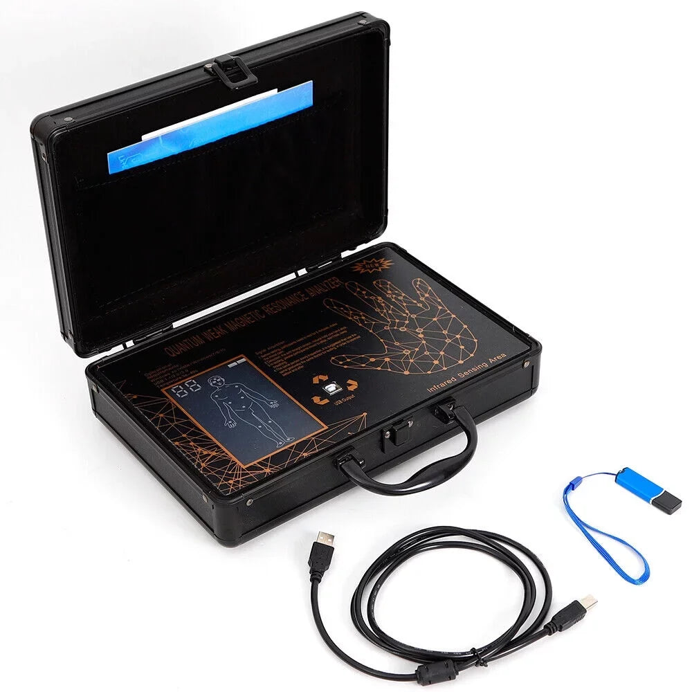 TOOL1SHOoo 6TH 4.7.0 Hand Touch Quantum Magnetic Resonance Body Analyzer  Body Health Analyzer Black
