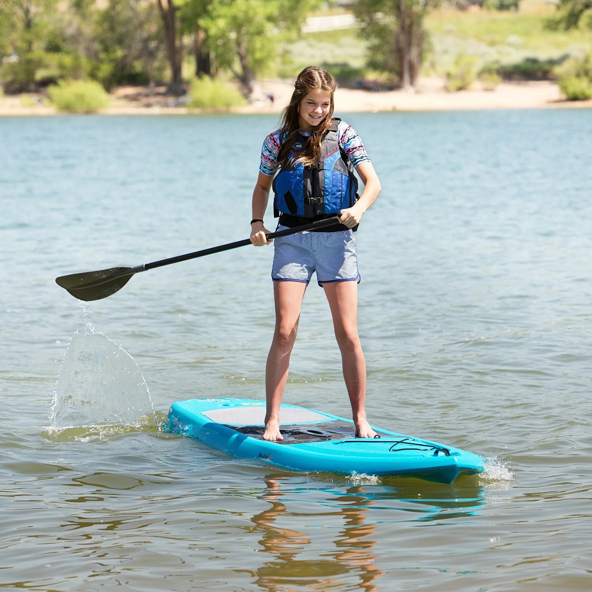 Lifetime Amped 11 ft Stand-up Paddleboard, Glacier Blue (90579)