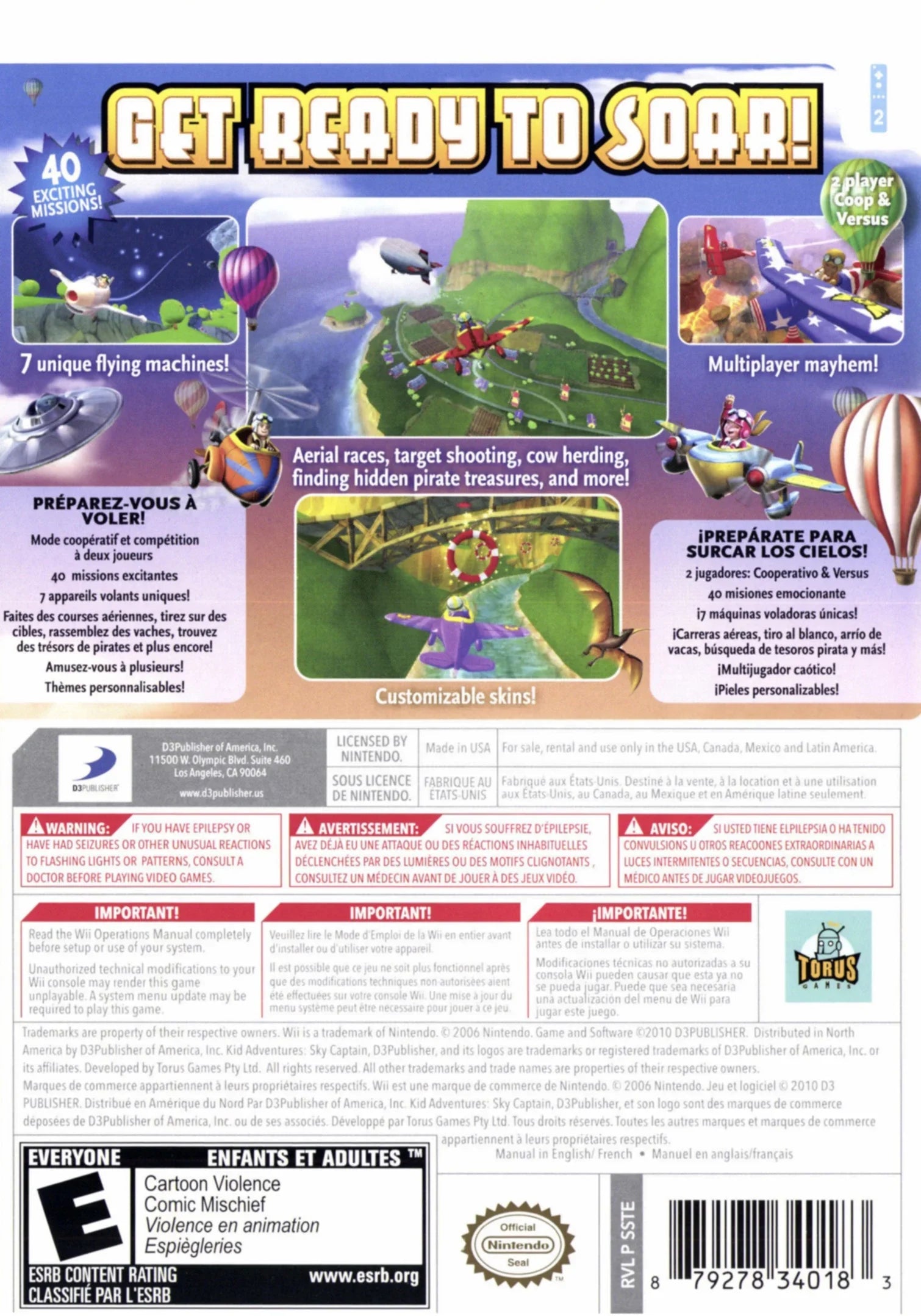 Kid Adventures Sky Captain - Wii