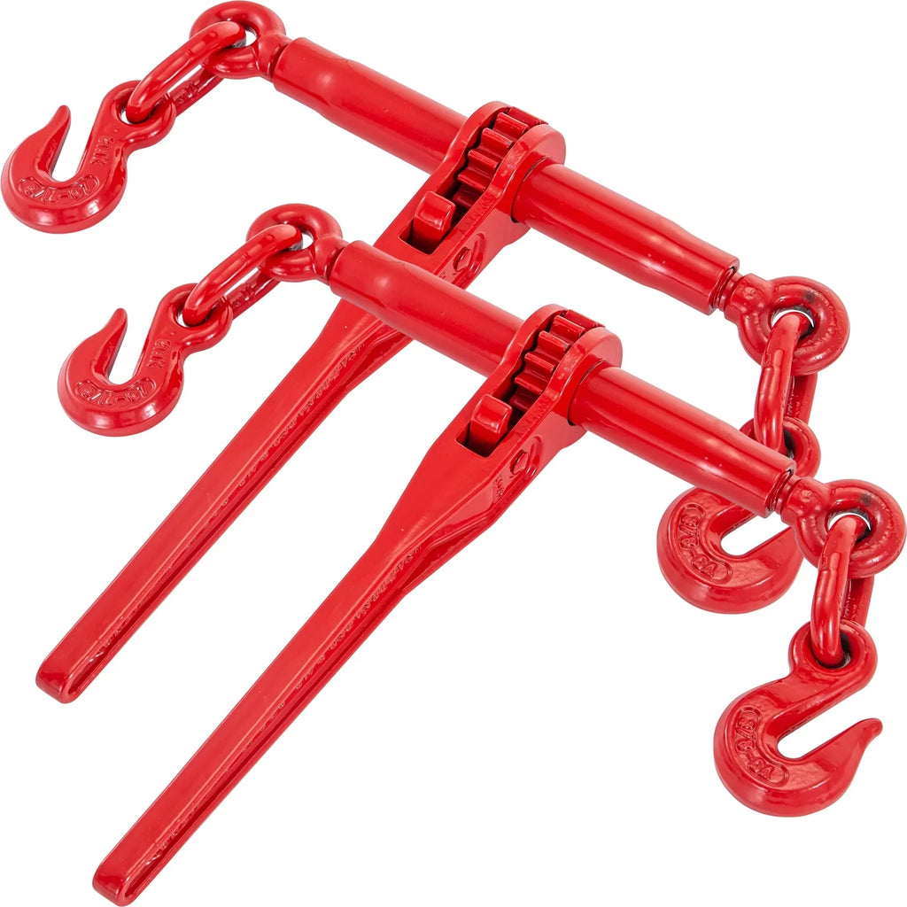 Chain Binder Ratchet Load Binder 5/16in-3/8in, 6600lbs for Tie Down, 2pcs