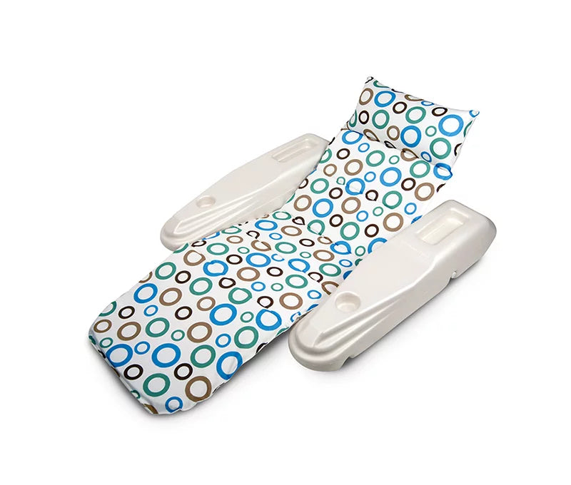 Swim Central 62" Rio Sun Mod Dots Adjustable Floating 1-Person Swimming Pool Chaise Lounge -