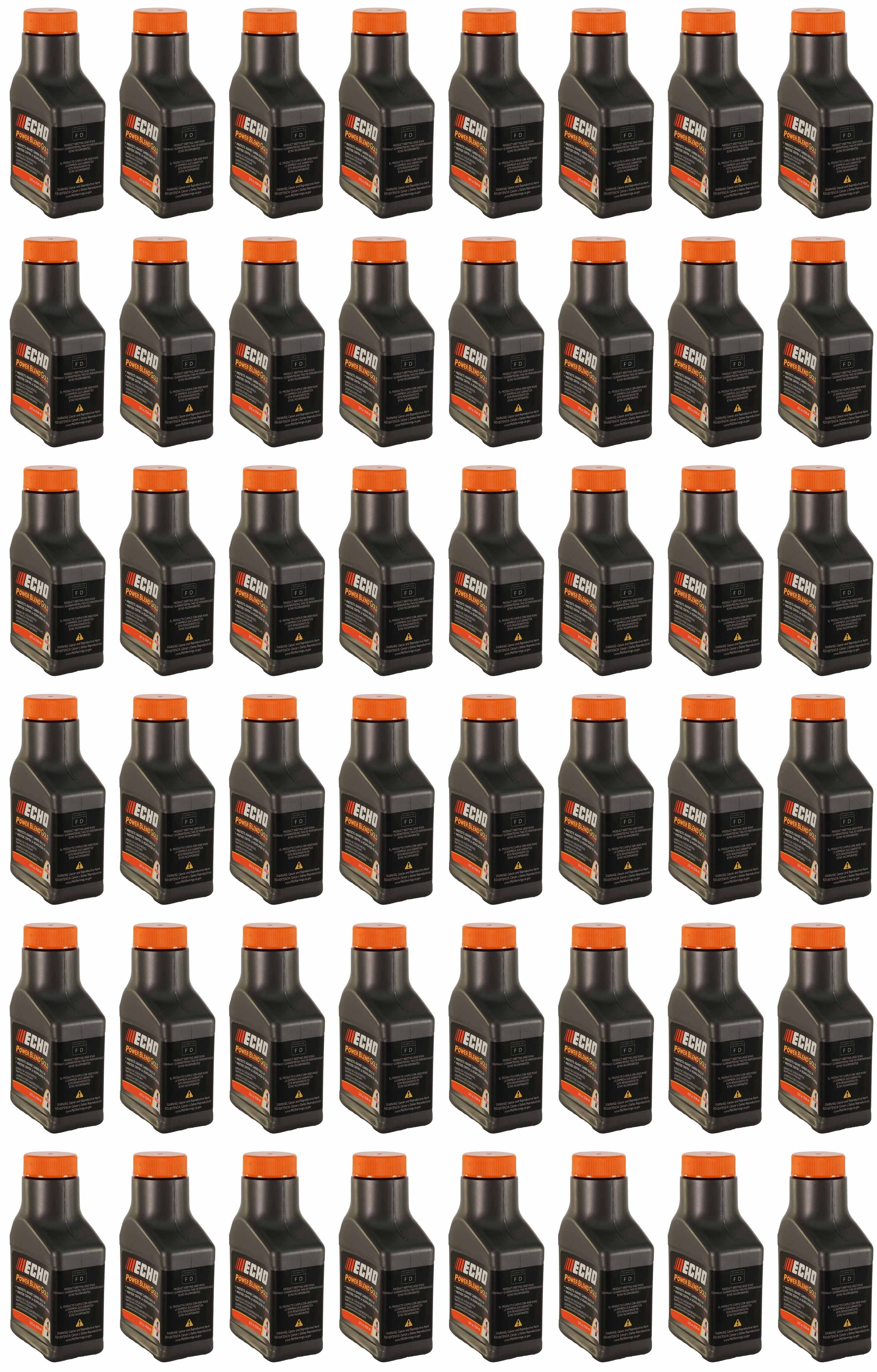 Genuine 48 Pack Echo 2.6 oz Oil Bottles 2 Cycle Mix for 1 Gallon Power Blend / 6450001