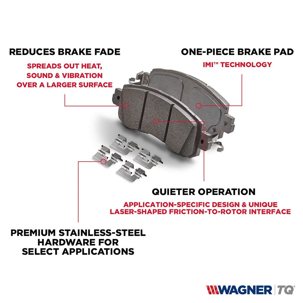 Wagner Thermoquiet QC1799 Ceramic Disc Brake Pad Set Fits select: 2015-2016  , 2017  G80