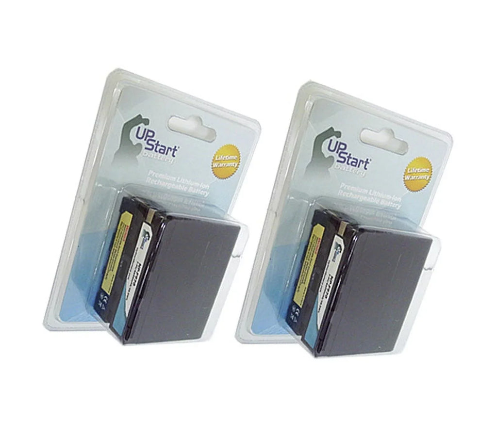 2x Pack - UpStart Battery Sony -D200 Battery - High Capacity High Capacity Replacement for Sony -F970 Digital Camera Battery (6600mAh, 7.4V, Lithium-Ion)