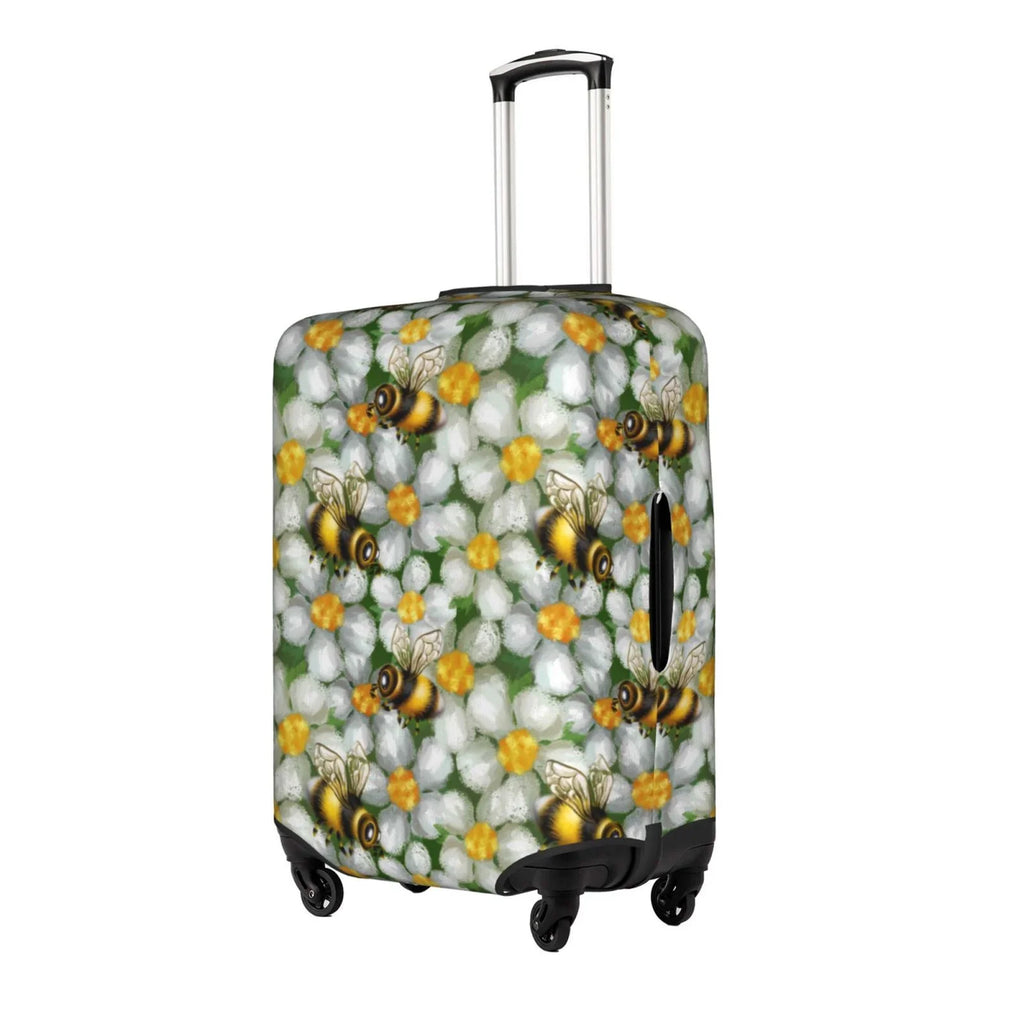 Kll Bees And Flower Luggage Cover Suitcase Cover Suitcase Protector-
