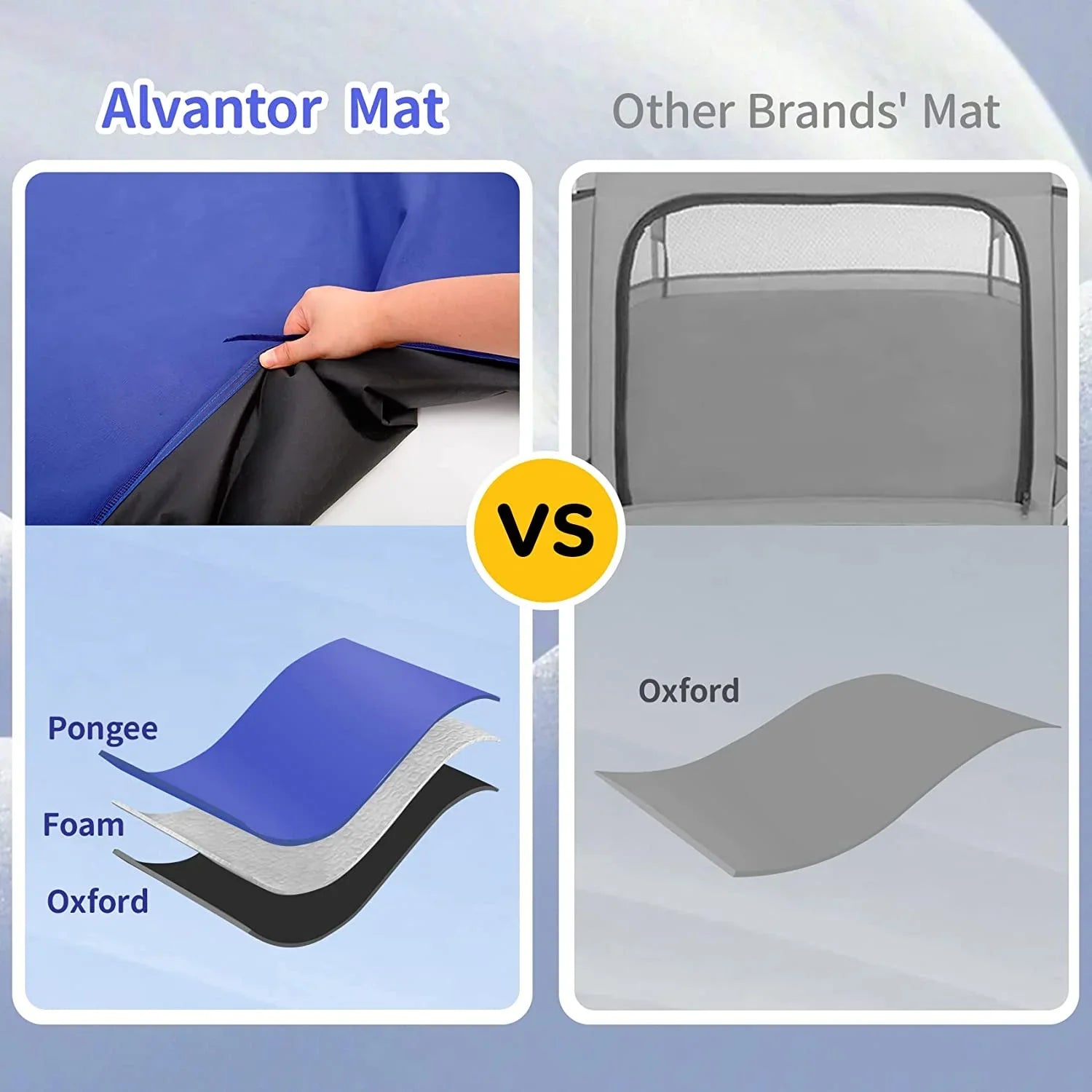 Alvantor Play Portable Playard Foldable Playpen with Canopy for Baby