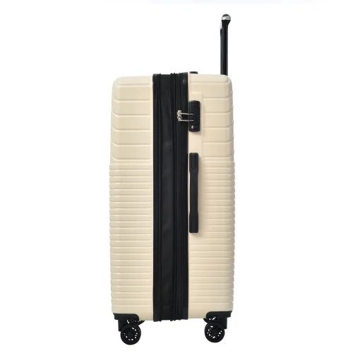 Zateety Hardshell Luggage Sets 3 Piece double spinner 8 wheels Suitcase with  Lock Lightweight 20''24''28''