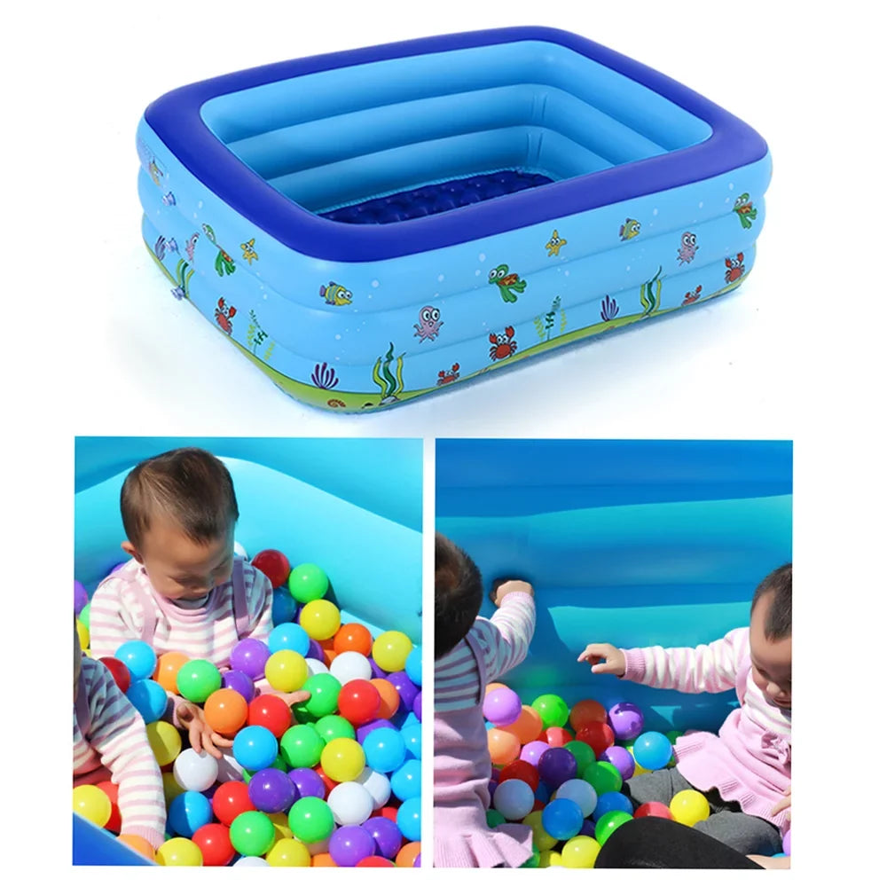 Eccomum Portable Swimming Pool Inflatable Baby Swimming Pool Outdoor Children Basin Kid Bathtub