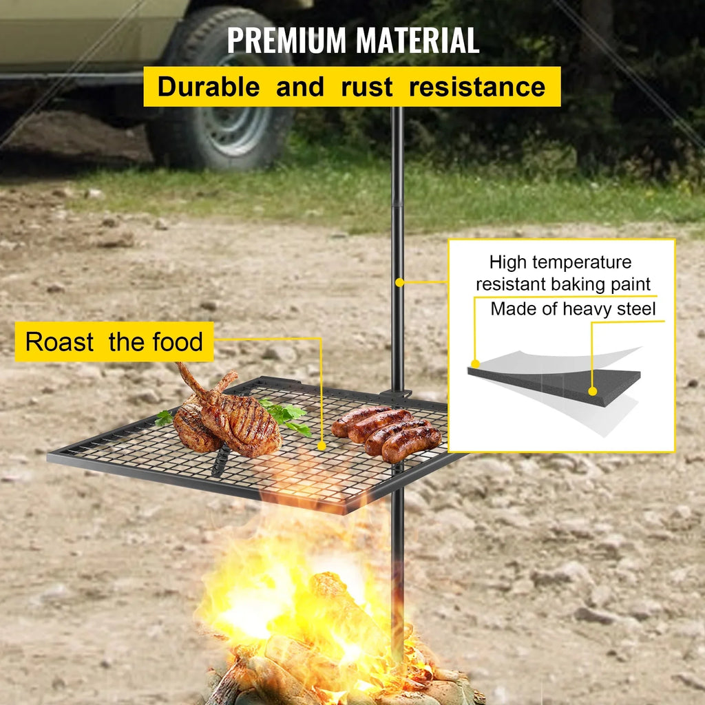 Swivel Grill Campfire Swivel Grill Heavy Duty Over Fire Grill for