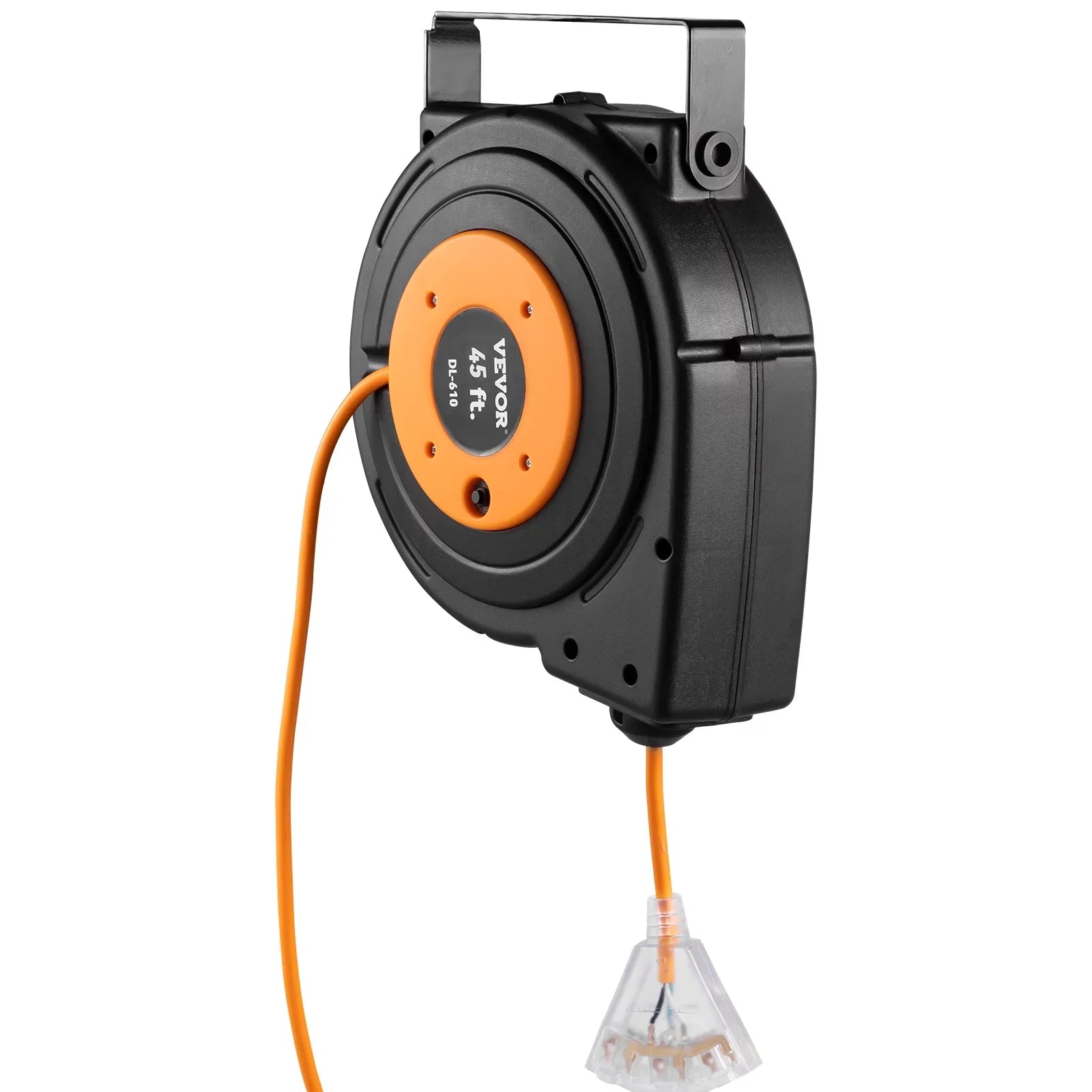 Retractable Extension Cord Reel Power Cord Reel 45FT 12AWG/3C