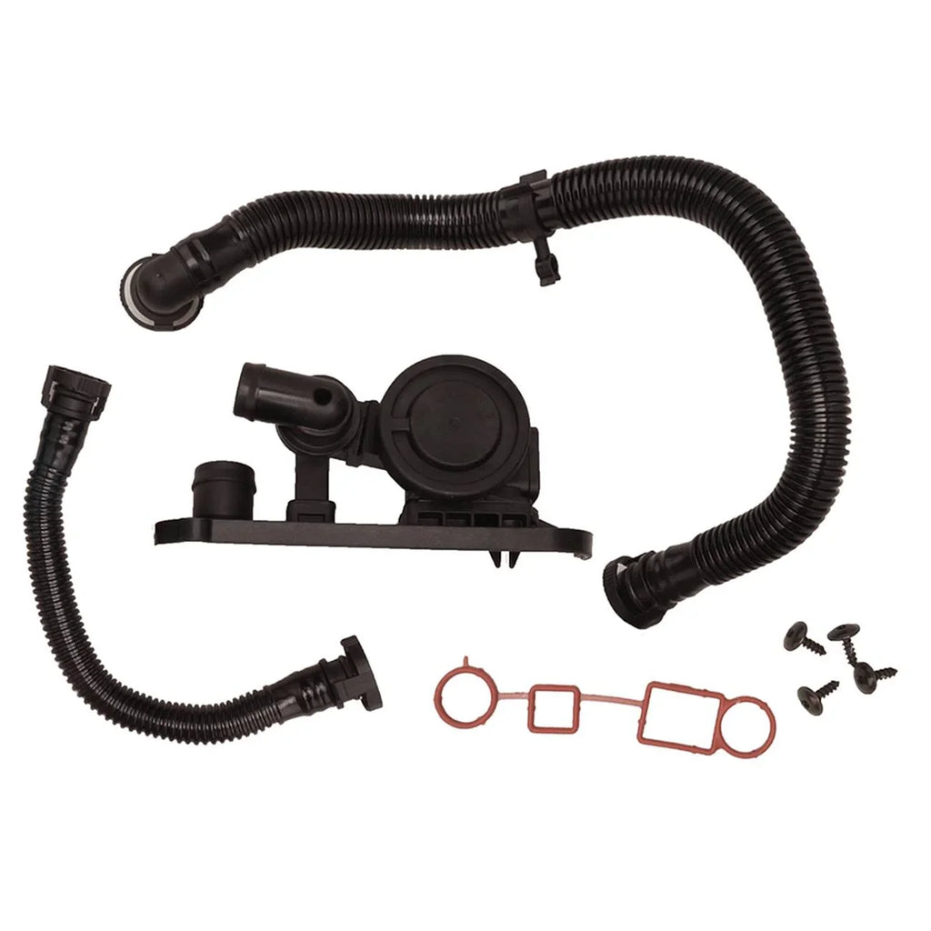 For A3 A4 Eos  Jetta Passat   Crankcase Vent Valve and Hoses Set Kit Fits select: 2007   , 2008   /