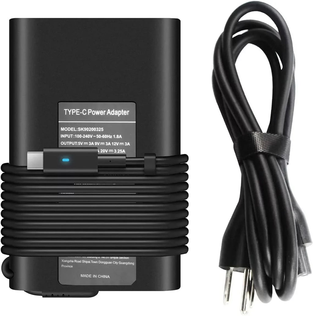 65W  C Type C Adapter Laptop Charger for Dell Latitude 5520 5420 5290 5285 5179 5480 5400 5310 5320 7420 7410 7370