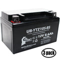 3-Pack UpStart Battery Replacement for 2011 Yamaha -R1 1000CC Factory Activated, Maintenance Free, Motorcycle Battery - 12V, 8.6Ah, -YTZ10S-