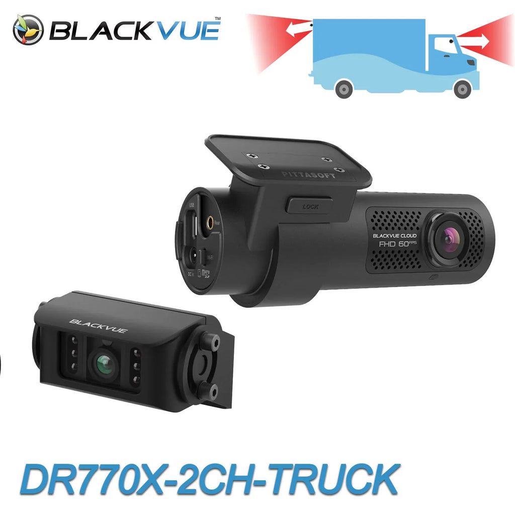 BlackVue DR770X-2CH- Front + Waterproof Exterior Dash Cam With 128GB Card | Cloud-Ready 1080p 60FPS  & WiFi