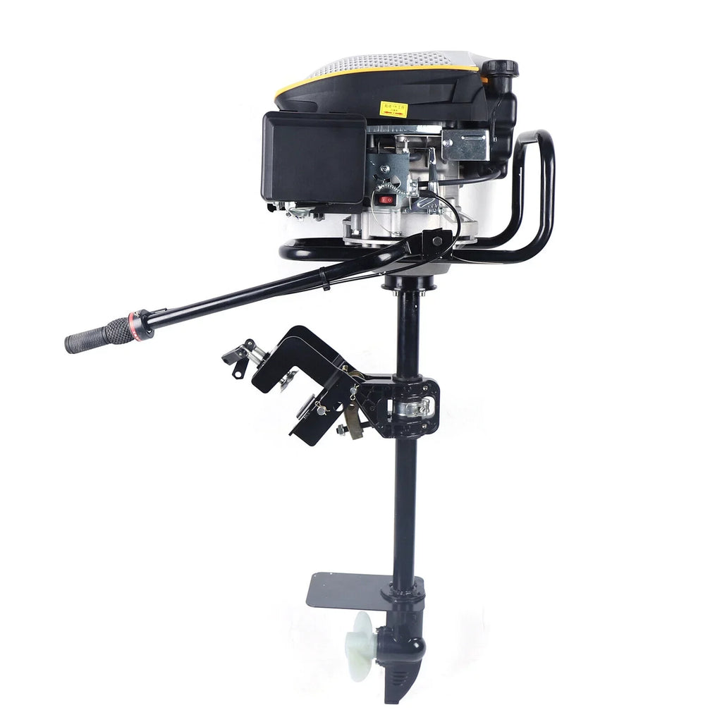 Miumaeov 4 Stroke 9  Outboard Motor 225  Fishing Boat Engine Air Cooling Single Cylinder Heavy Duty Boat Engine Marine Engine with  Ignition System 3600 r/min