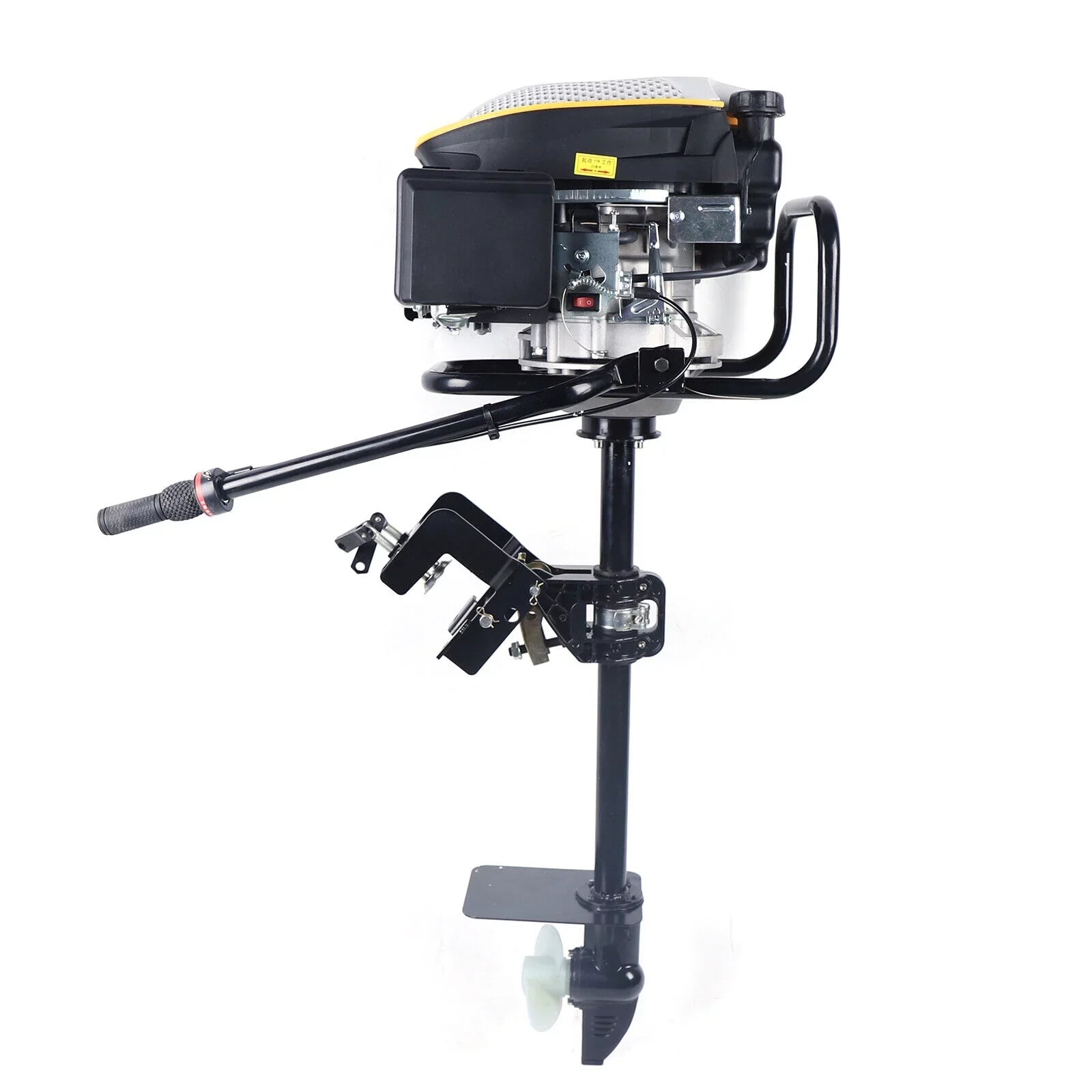 Miumaeov 4 Stroke 9  Outboard Motor 225  Fishing Boat Engine Air Cooling Single Cylinder Heavy Duty Boat Engine Marine Engine with  Ignition System 3600 r/min