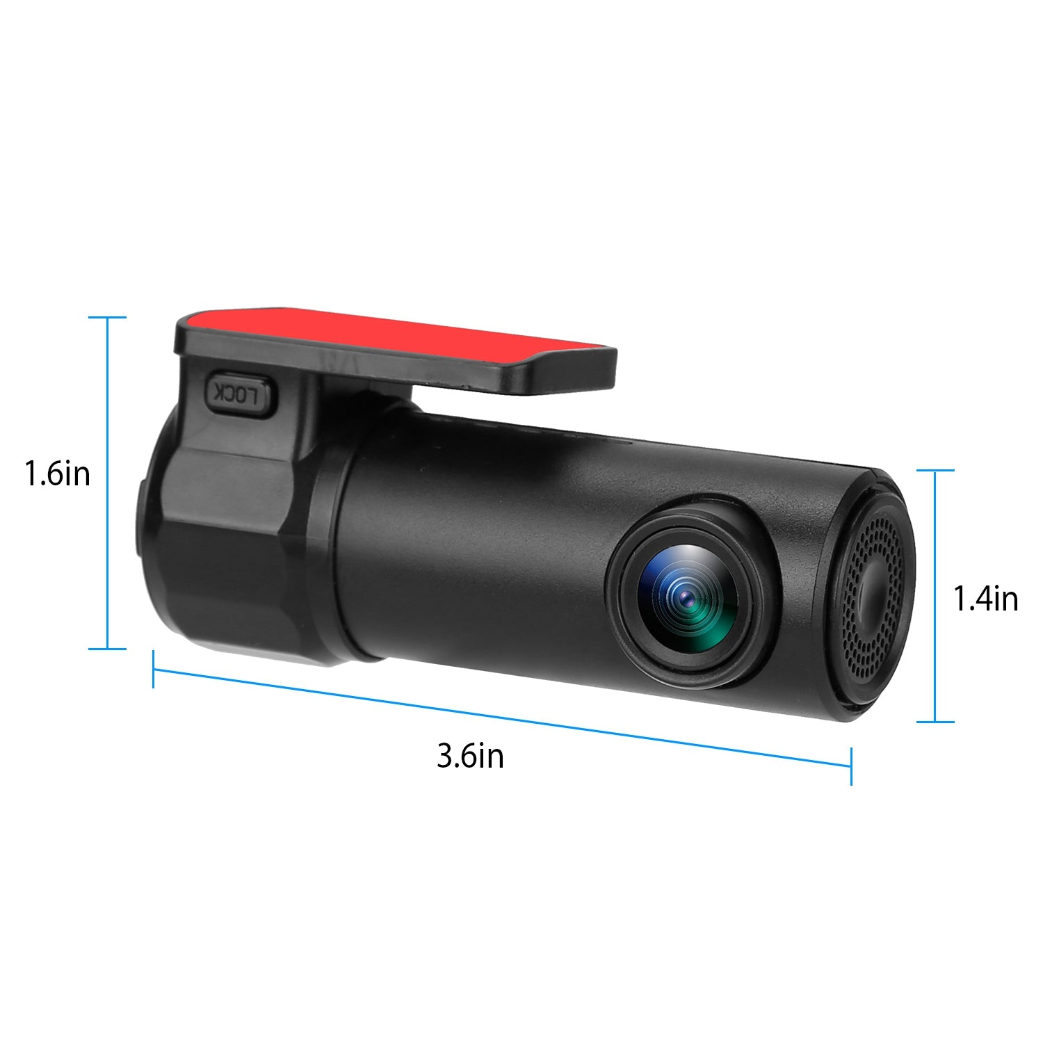 170° WiFi Dash Cam iMounTEK 1080P  Car  Camera Recorder with G-sensor App Wifi Looping Recording 11.2ft Cigarette Lighter Cable