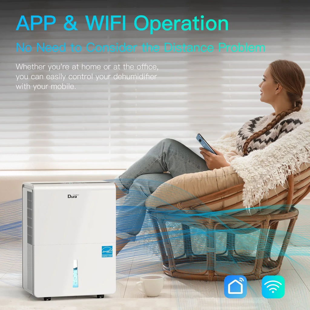 DuraComfort Dehumidifier for Basement,up to 3000 Sq.ft 35 Pint (50 Pint 2012  Standard) Dehumidifiers with