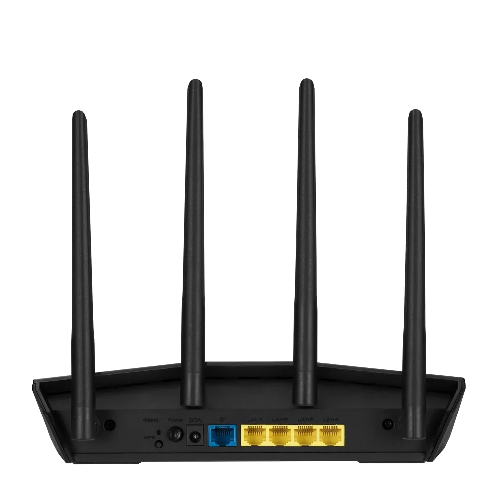 Asus -AX55 Wi-Fi 6  802.11ax Ethernet Wireless Router - 2.40 GHz  Band - 5 GHz  Band - 4 x Antenna(4 x External) - 225 /s Wireless Speed - 4 x Network Port - 1 x Broadband Port - Gig...