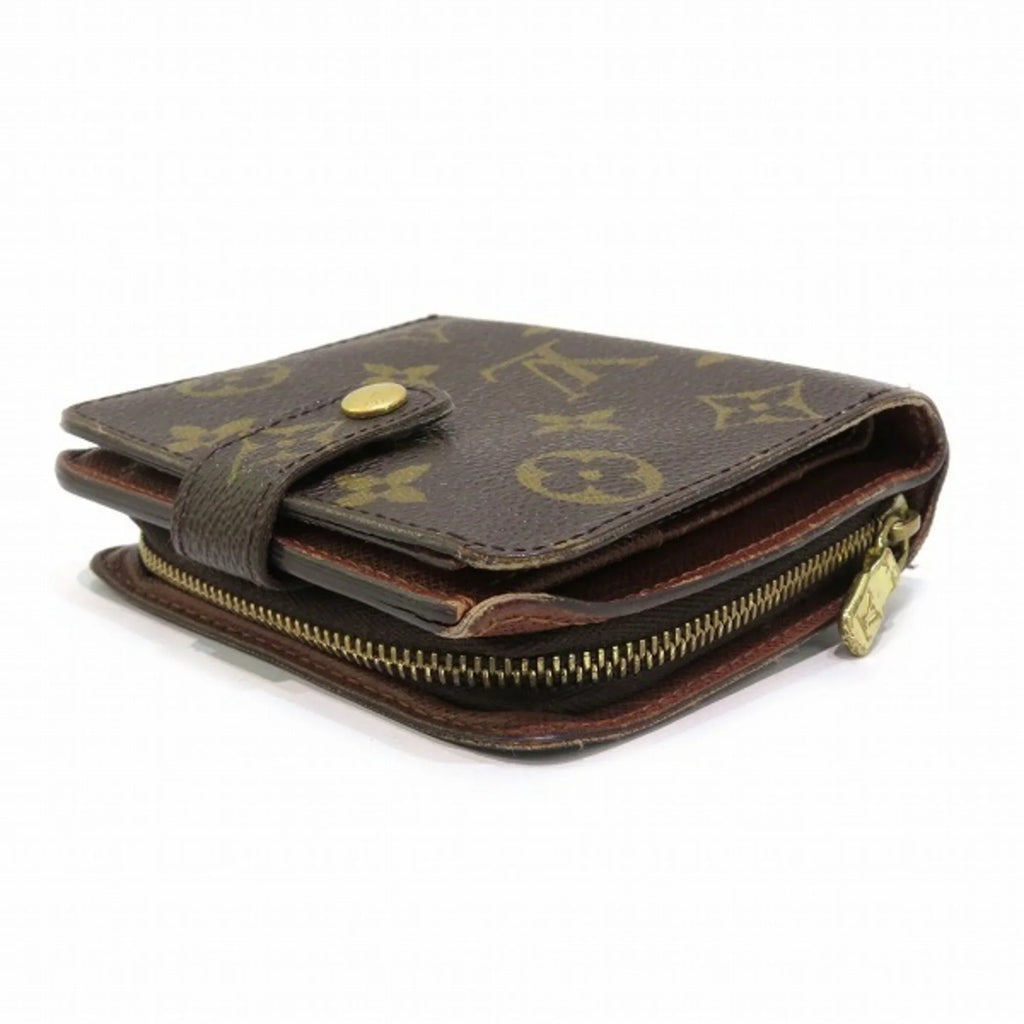 Pre-Owned Louis Vuitton Monogram Compact Zip M61667 Bifold Wallet Men's Women's (Fair)