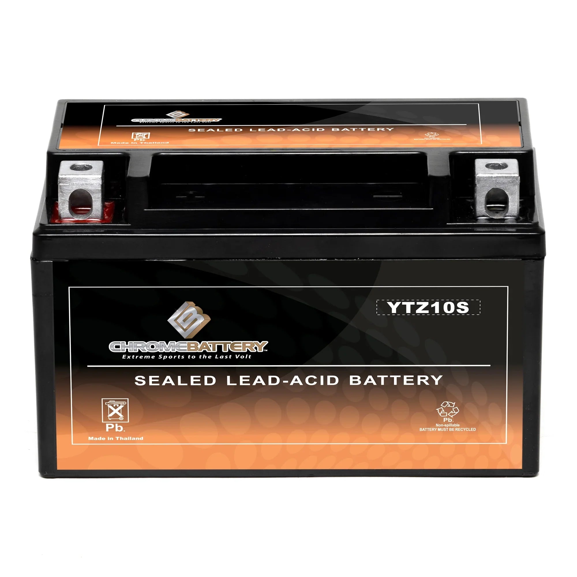 Chrome Battery YTZ10S- (YTZ10S 12 Volt,8.6 Ah, 190 ) Motorcycle Battery for Suzuki Gsx-r1000, Z, Al8 1000 Cc Years (2017 - 2018)