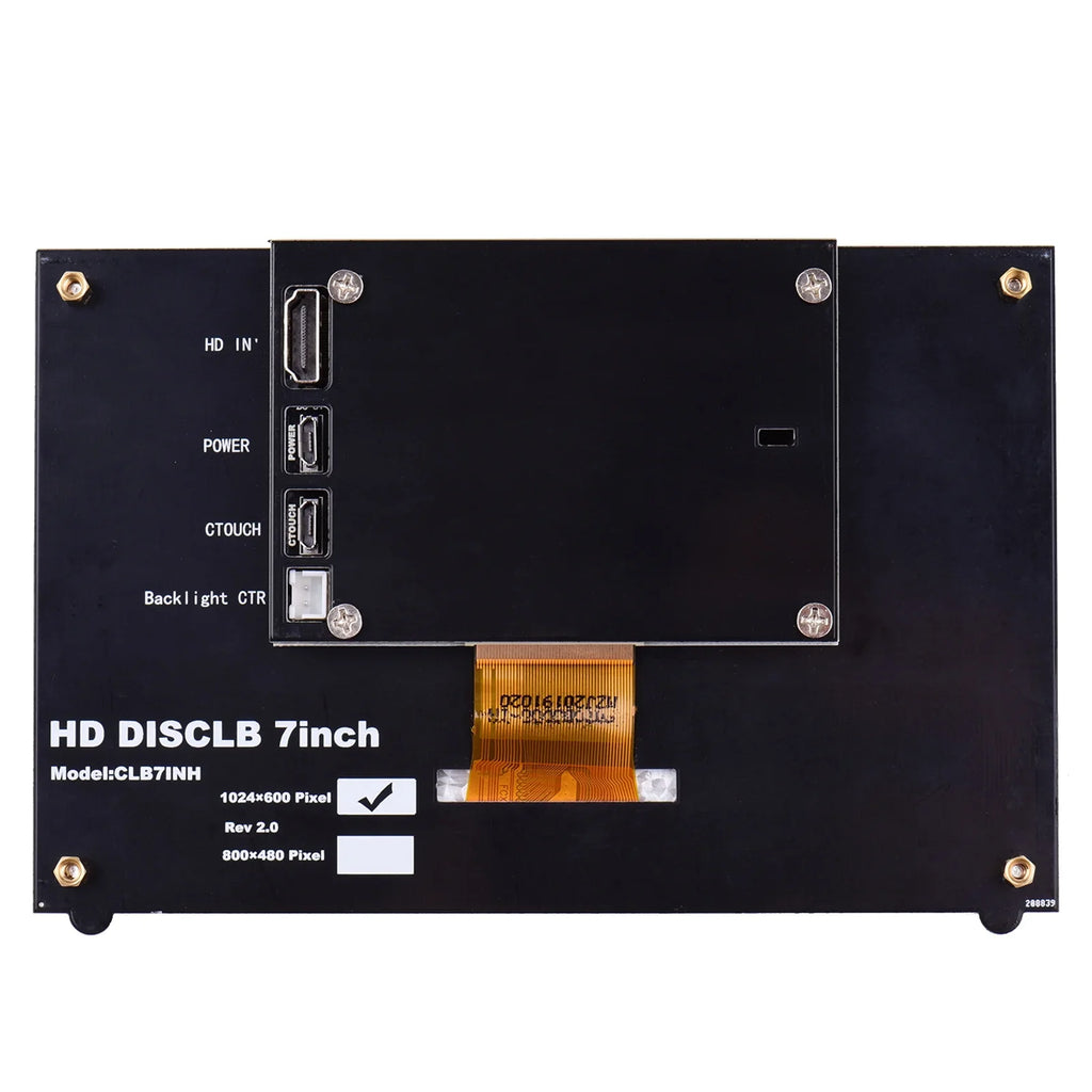 Pinnaco Touchscreen, 7 Inch  Capacitive Display, Portable Tool with  Interface for Raspberry Pi