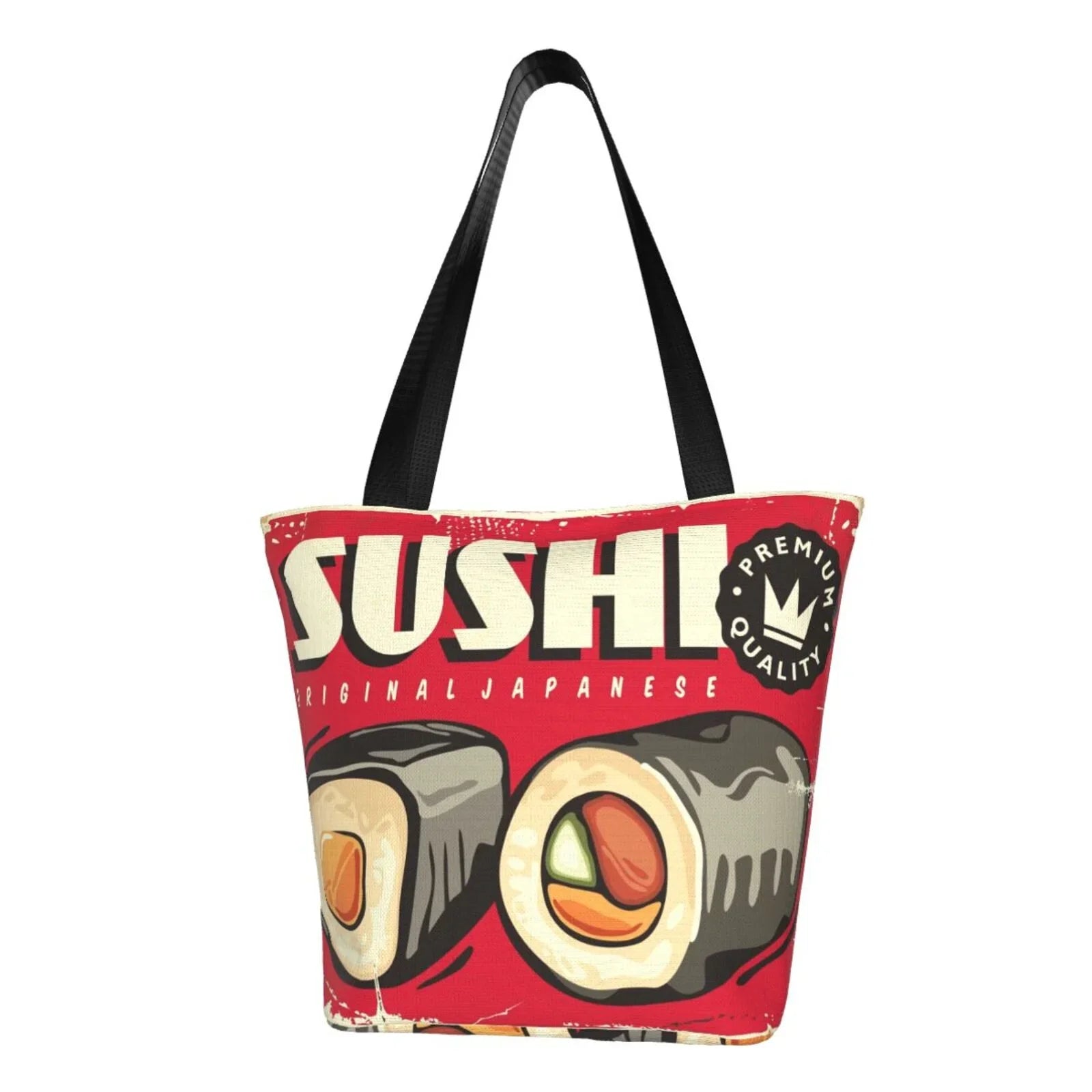Lukts Sushi Retro Sign Tote Bag,Shoulder Bag Women'S Hobos Handbags Large Capacity Shopping Bag