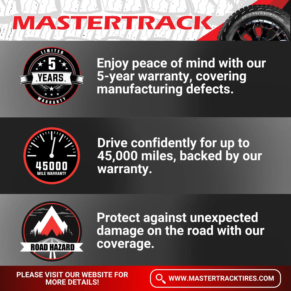 Mastertrack   LT275/65R20 10 Ply E 126Q Rugged Terrain  Light Truck Tire 275/65/20（Tire Only）