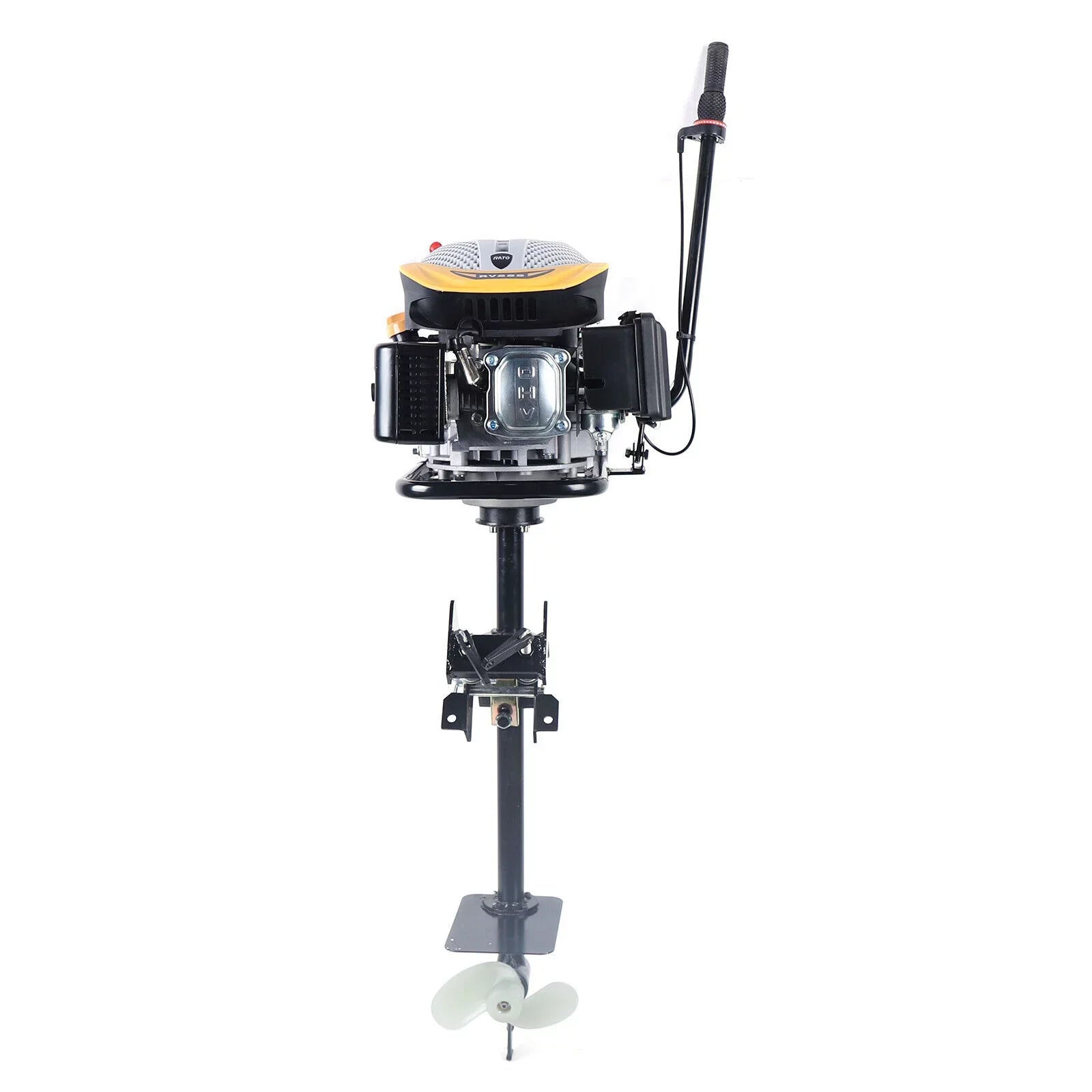Miumaeov 4 Stroke 9  Outboard Motor 225  Fishing Boat Engine Air Cooling Single Cylinder Heavy Duty Boat Engine Marine Engine with  Ignition System 3600 r/min