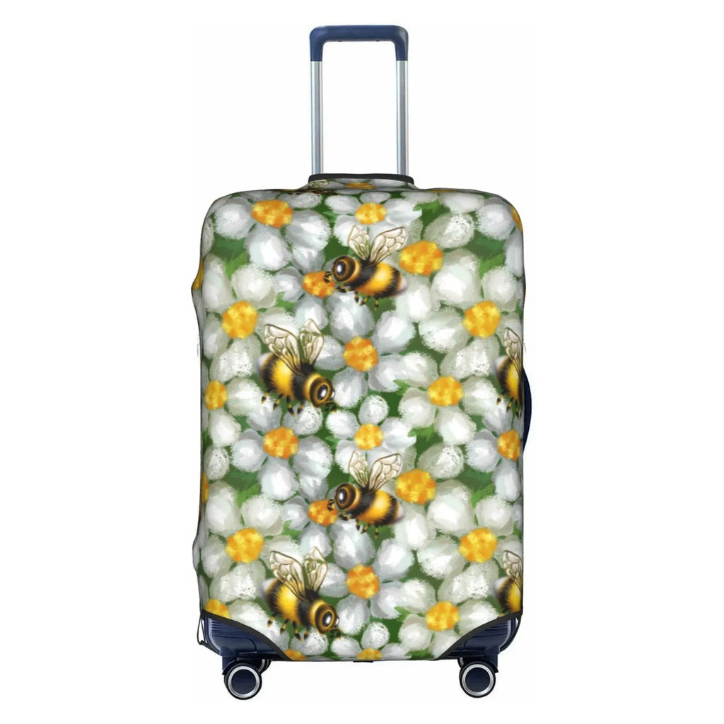 Kll Bees And Flower Luggage Cover Suitcase Cover Suitcase Protector-