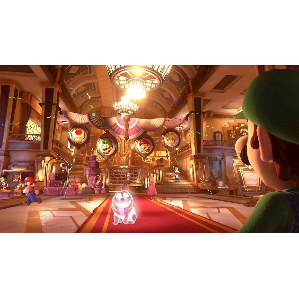 2020 New Nintendo Switch Animal Crossing: New Horizons Edition Bundle with Luigi's Mansion 3  Game Disc and Mytrix  Tempered Glass Screen Protector - 2020 New Limited Console!