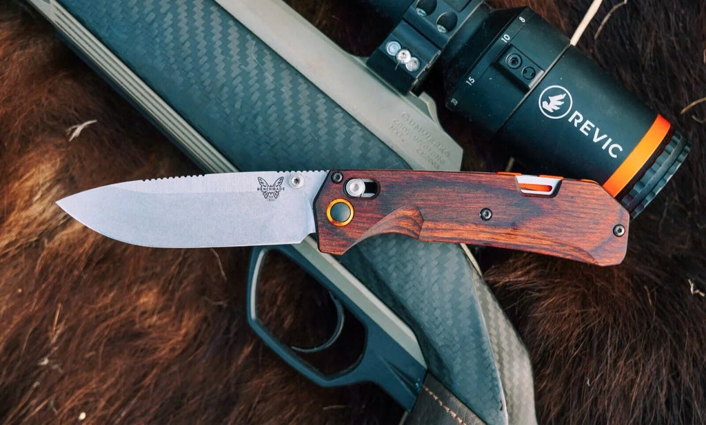 Benchmade Grizzly Creek 15062 Stabilized Wood 3.49" -S30V Stainless Folding Pocket Knife
