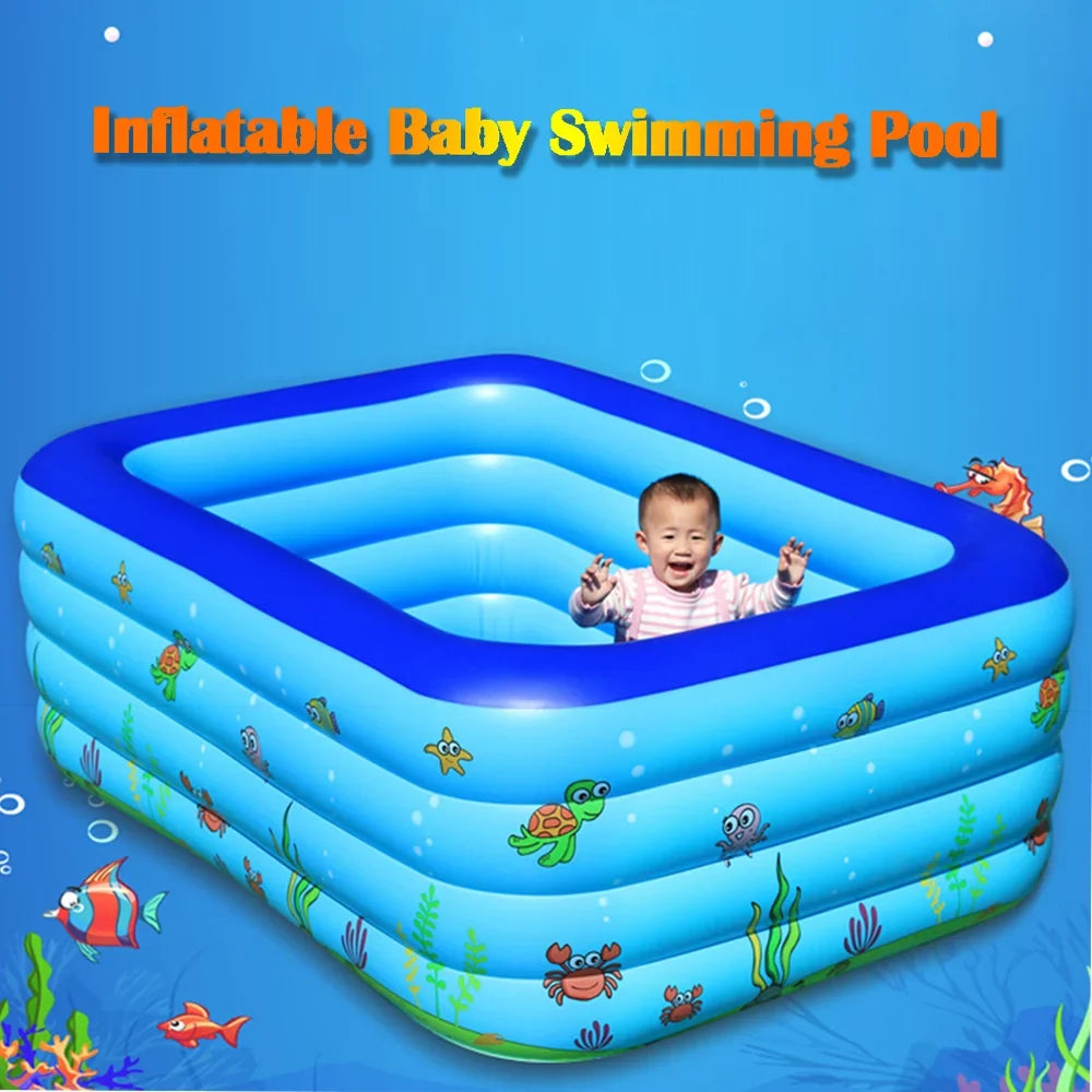 Eccomum Portable Swimming Pool Inflatable Baby Swimming Pool Outdoor Children Basin Kid Bathtub
