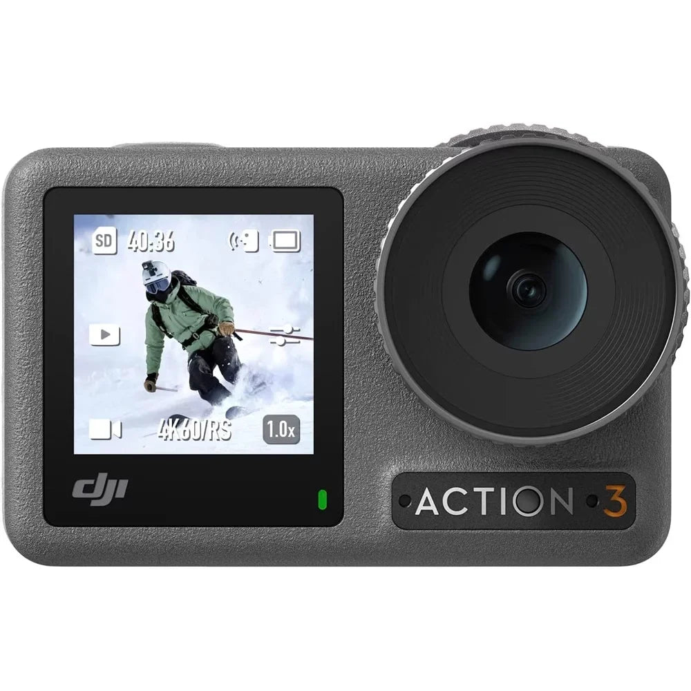 Osmo Action 3 Action Camera, Adventure Combo 4K 120fps Super-Wide  Bundle with  Care Refresh 1-Yr Plan for  Osmo Action 3 and Premium Custom Case