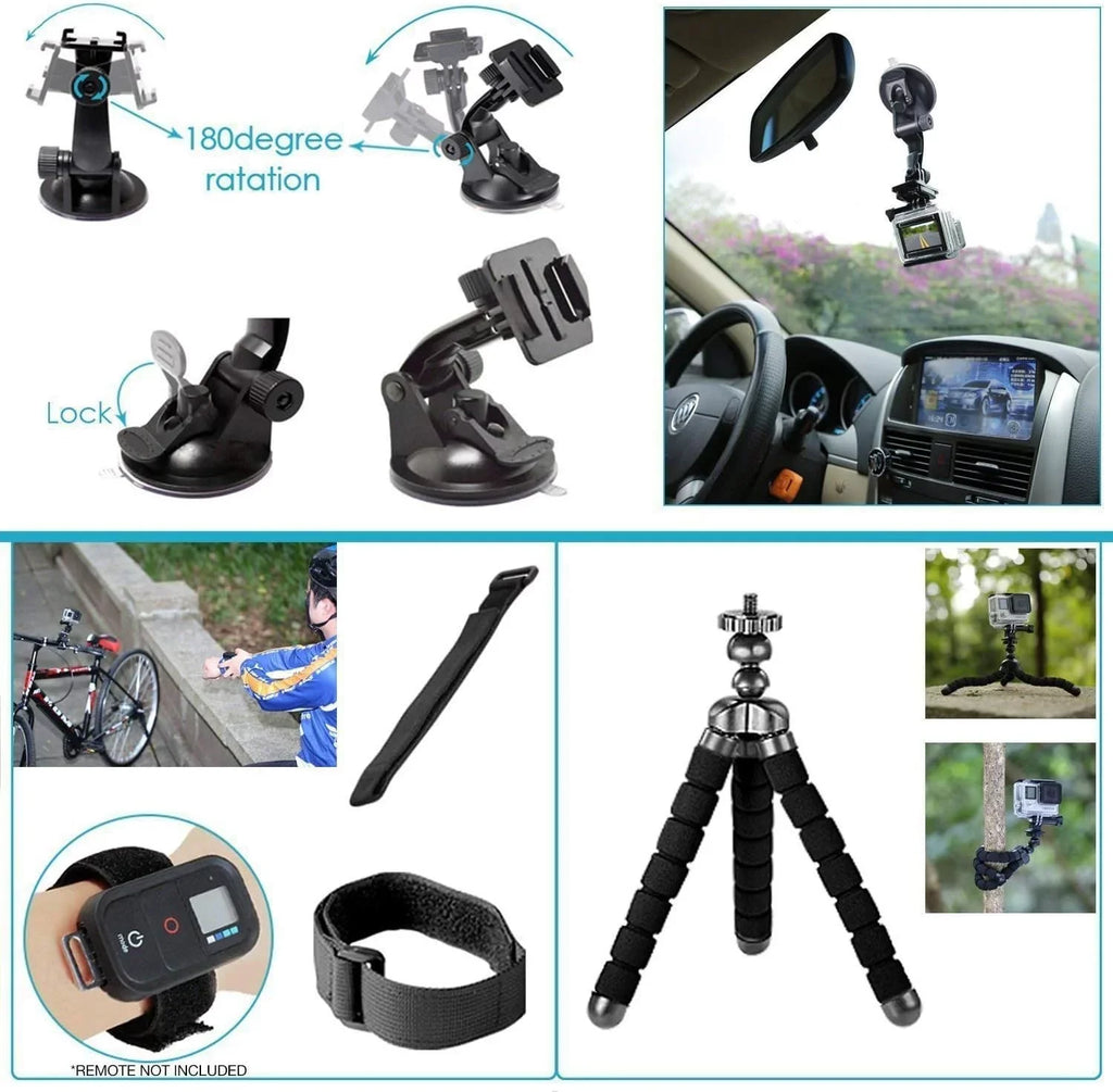 GoPro HERO7 White - Waterproof Action Camera with Touch Screen, Full  Video, 10MP Photos, and Stabilization - with 64GB Micro Sd Card and 50 Piece Accessory Kit - Fully Loaded Bundle