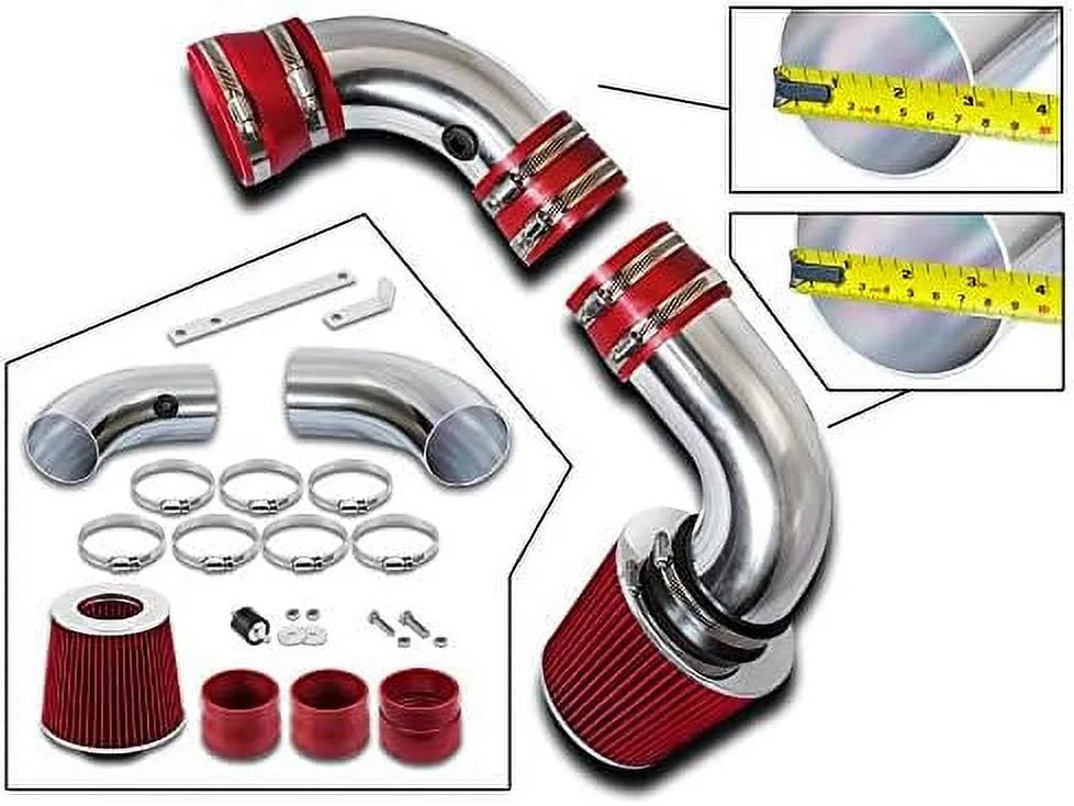 Rtunes Racing Cold Air Intake Kit + Filter Combo  Compatible For 96-05 Chevy S10 / Blazer 4.3L / 96-05  Sonoma/Jimmy 4.3L / 97-00 Isuzu Hombre / 96-01 Oldsmobile Bravada 4.3L