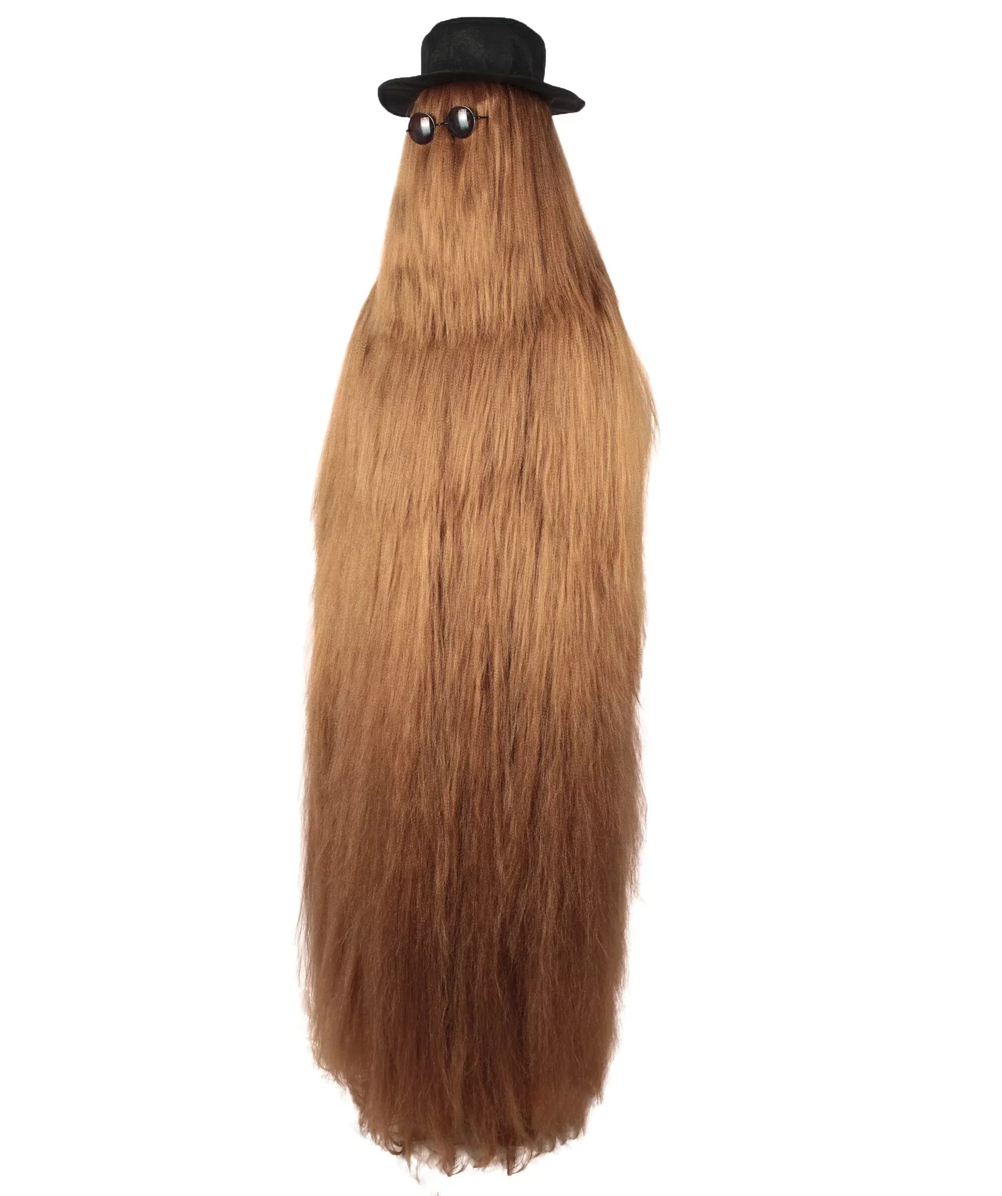 Adult Unisex Cousin Itt Addams Family Dapper Creature Monster Halloween Costume, Synthetic Fiber, Brown