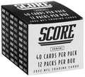 Panini 2022 Score Football Trading Card Value Box (12 Packs)