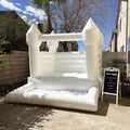 Connsann White Bounce House  Commericial Grade   Jump Castle with Blower & Ball Pit  for Kids Outdoor Indoor Party