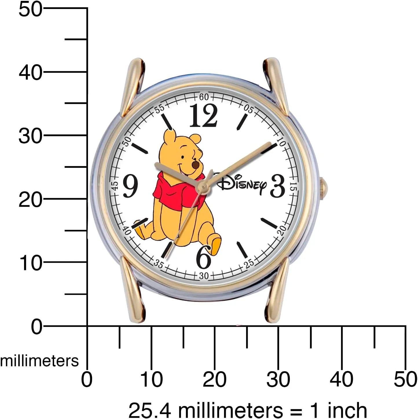 Winnie Men's Cardiff Silver and Gold Alloy Watch, Brown Leather Strap