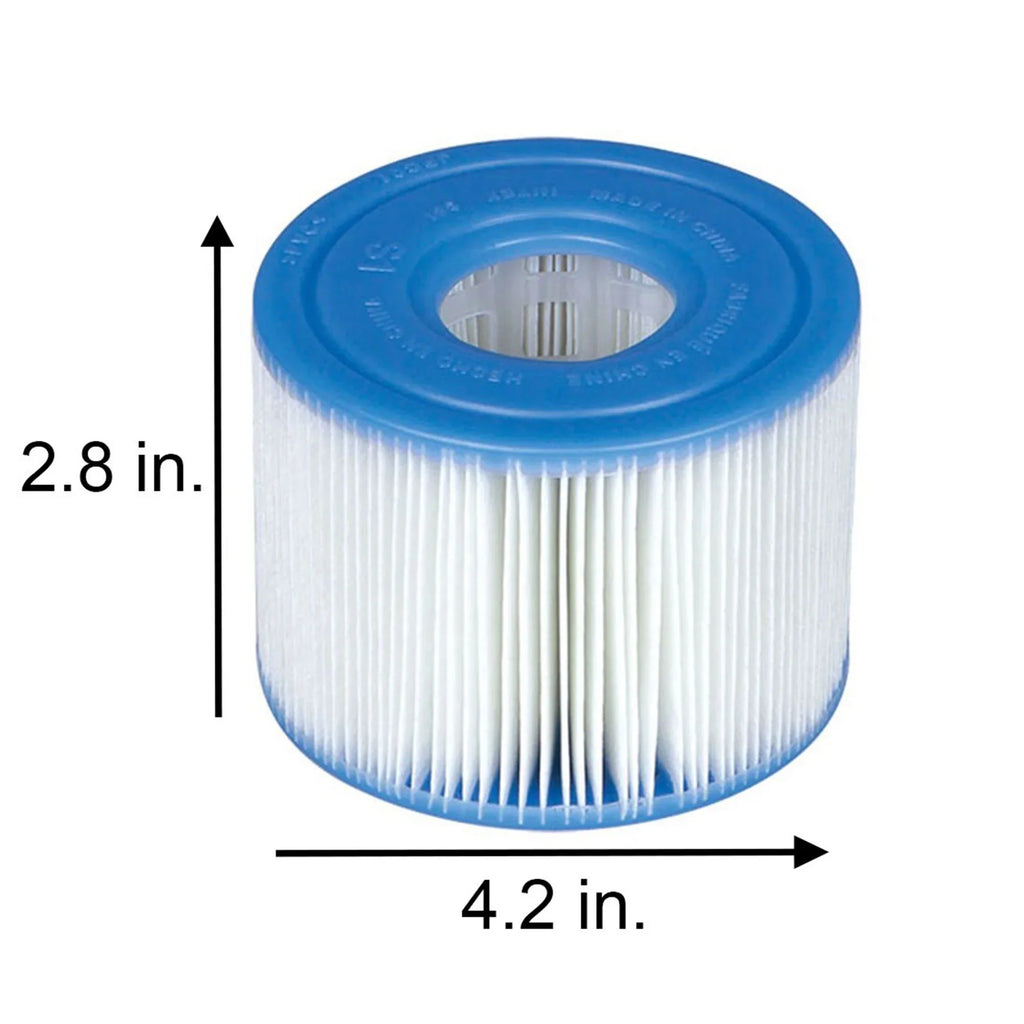 Intex PureSpa Plus Inflatable Bubble Jet Spa & Replacement Filters (6 Pack)